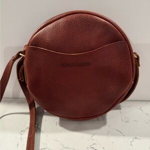 Portland Leather Round Crossbody Bag